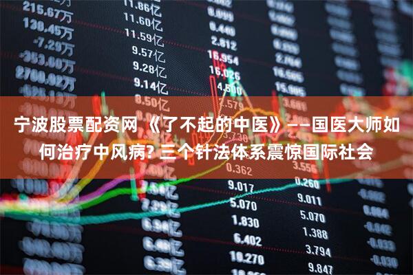 宁波股票配资网 《了不起的中医》——国医大师如何治疗中风病? 三个针法体系震惊国际社会